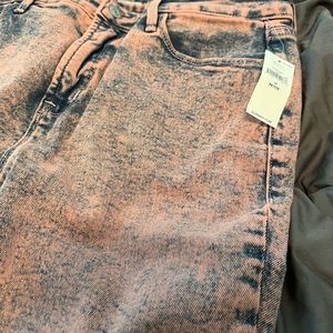 Old Navy pink stone wash jeans 10P NWT